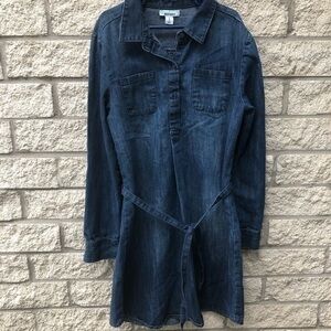 Girls Dark Jean Dress   HG